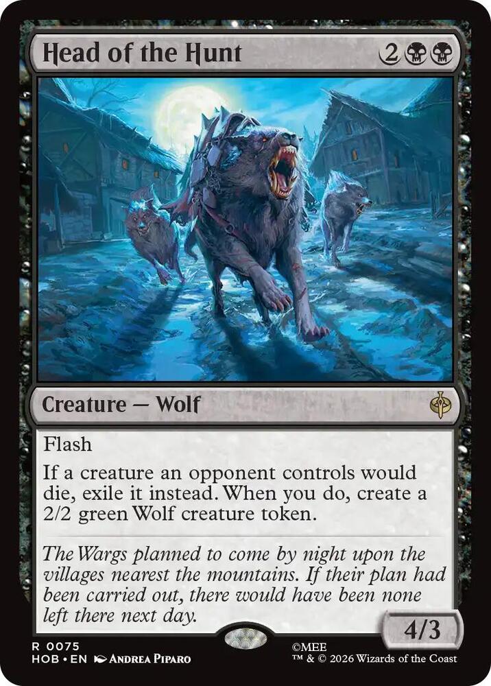 Head of the Hunt 75 (The Hobbit)  - Foil