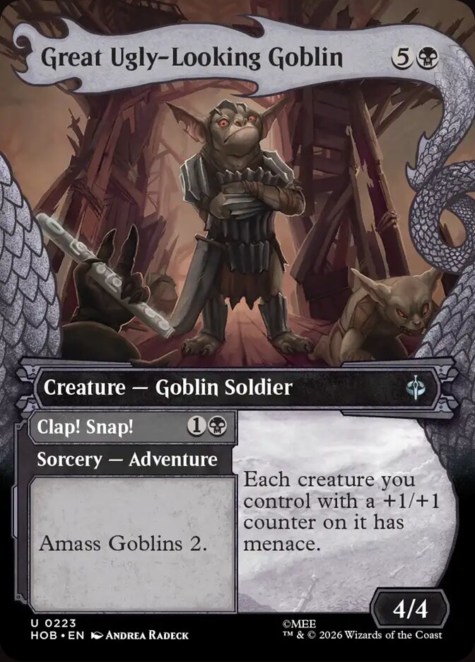 Great Ugly-Looking Goblin // Clap! Snap! 223 (The Hobbit)  - Showcase Foil
