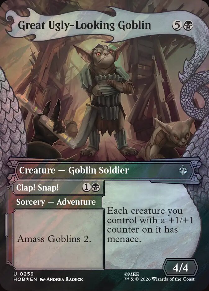 Great Ugly-Looking Goblin // Clap! Snap! 259 (The Hobbit)  - Showcase Surge Foil