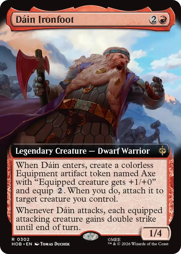 Dain Ironfoot 302 (The Hobbit)  - Extended Art Foil