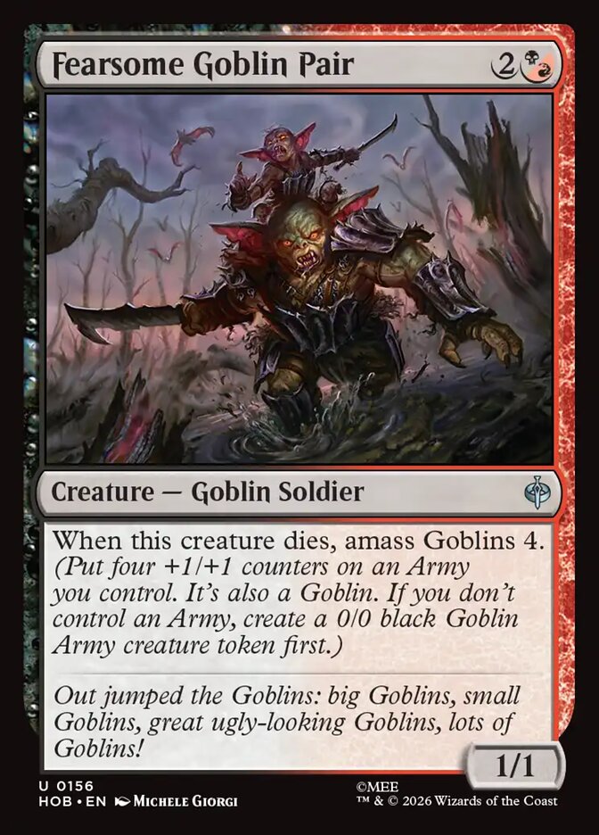 Fearsome Goblin Pair 156 (The Hobbit)  - Foil