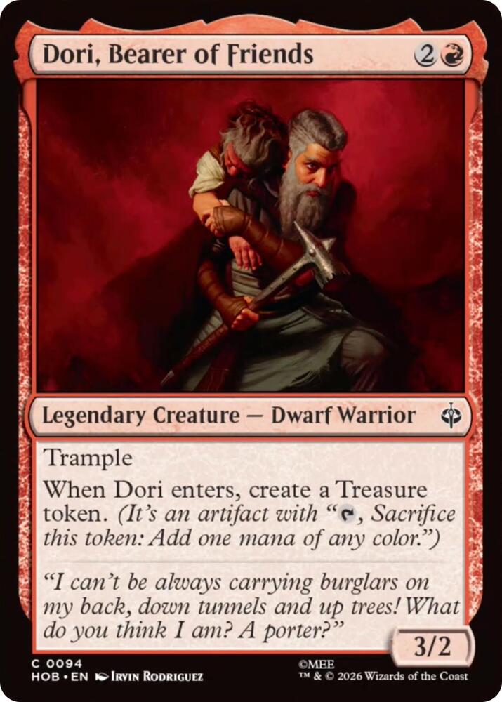Dori, Bearer of Friends 94 (The Hobbit)  - Foil