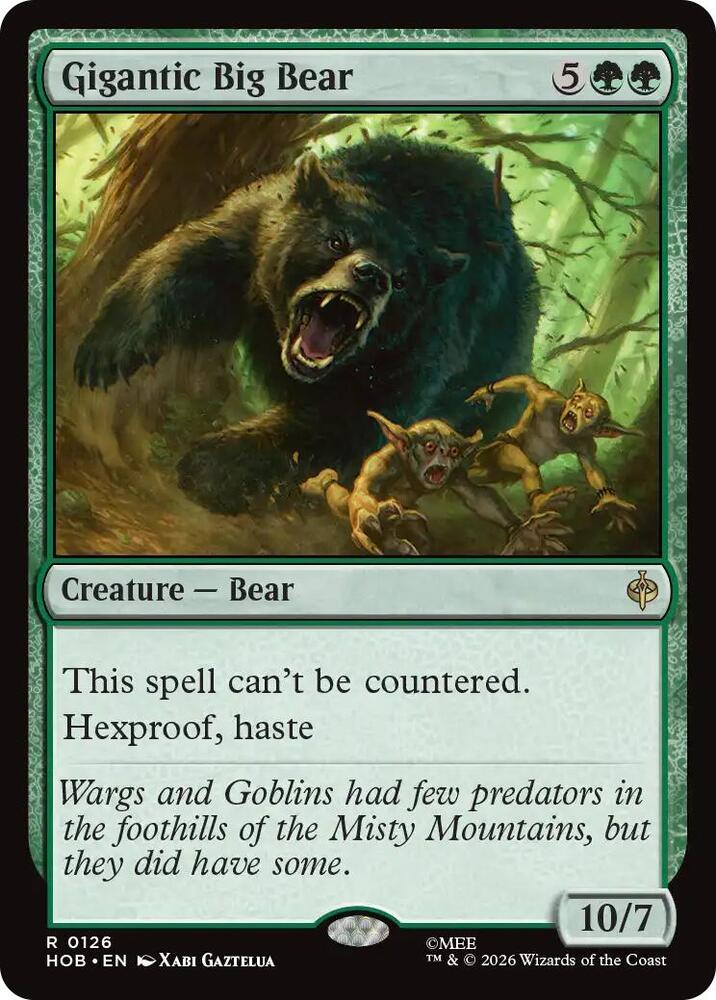 Gigantic Big Bear 126 (The Hobbit)  - Foil
