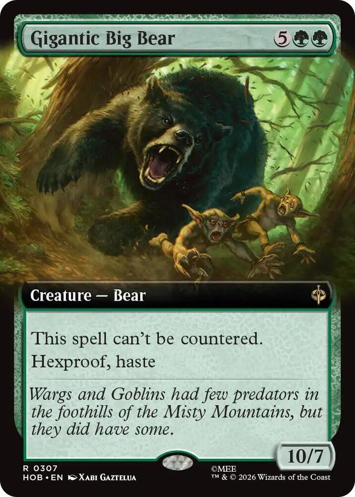 Gigantic Big Bear 307 (The Hobbit)  - Extended Art Foil