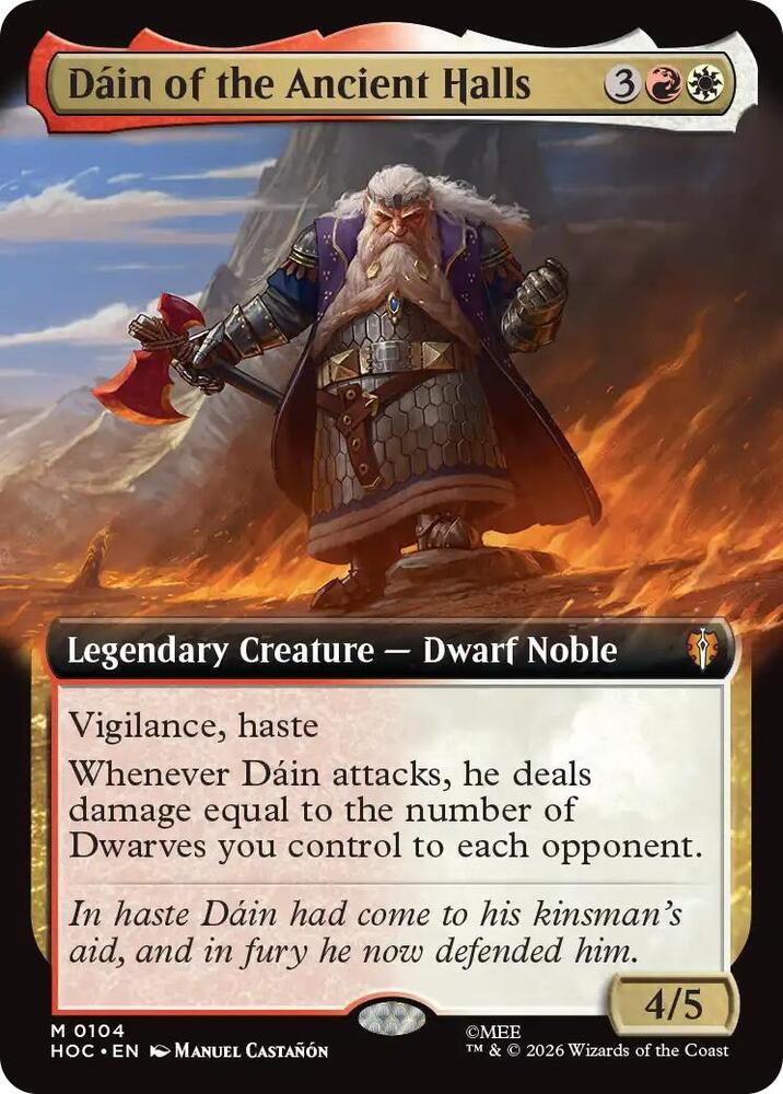 Dáin of the Ancient Halls 104 (The Hobbit: Eternal-Legal)  - Extended Art