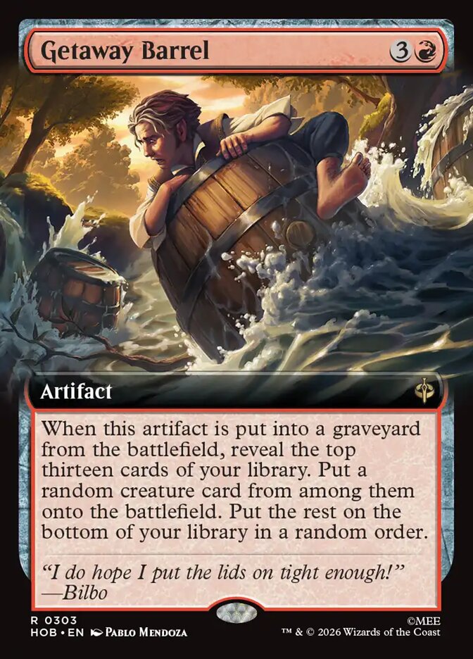 Getaway Barrel 303 (The Hobbit)  - Extended Art