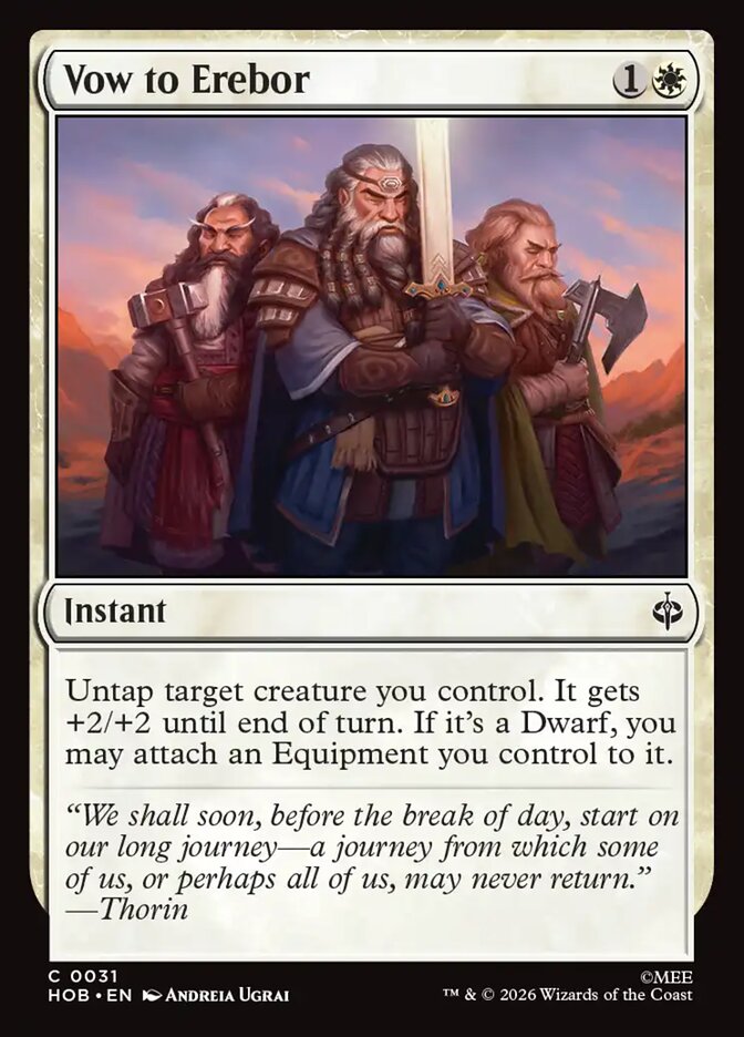Vow to Erebor 31 (The Hobbit)  - Foil