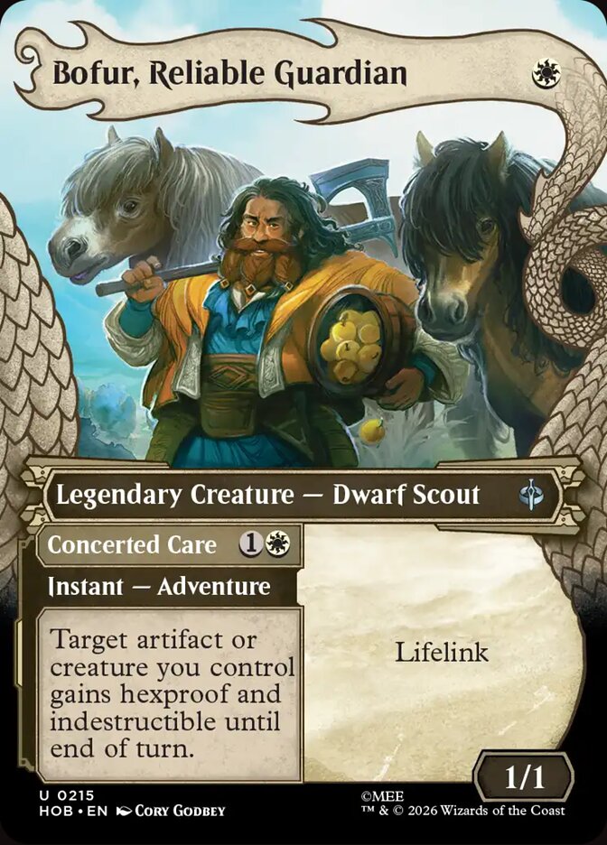 Bofur, Reliable Guardian // Concerted Care 215 (The Hobbit)  - Showcase Foil