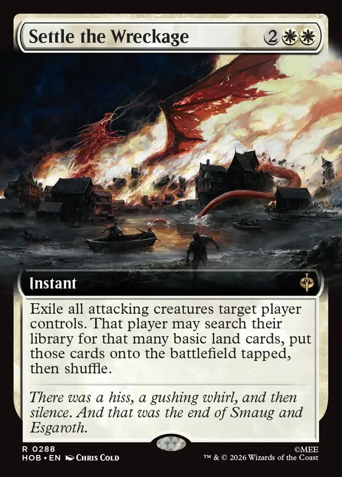 Settle the Wreckage 288 (The Hobbit)  - Extended Art Foil