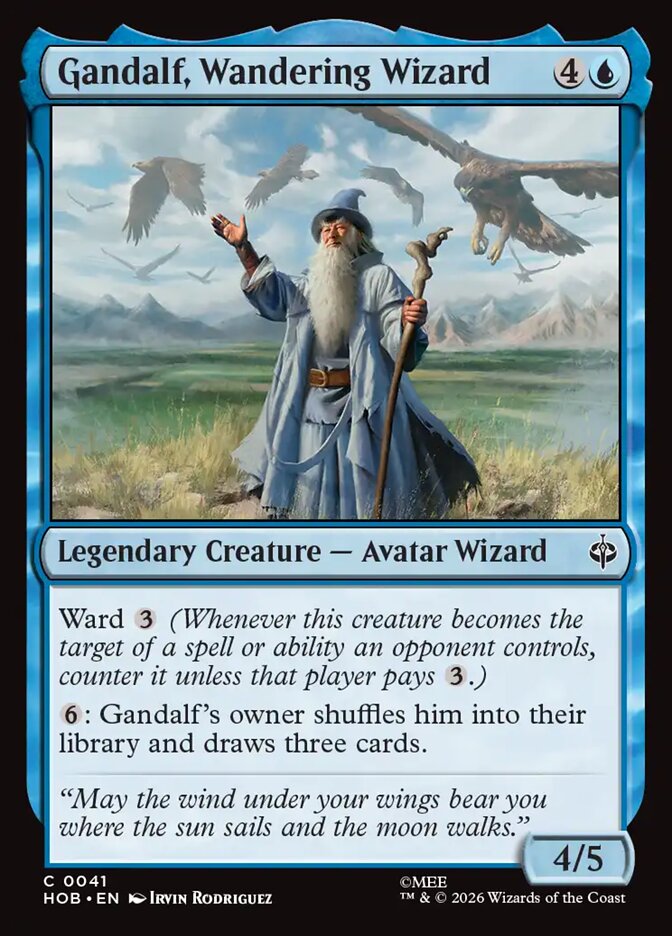 Gandalf, Wandering Wizard 41 (The Hobbit)  - Foil