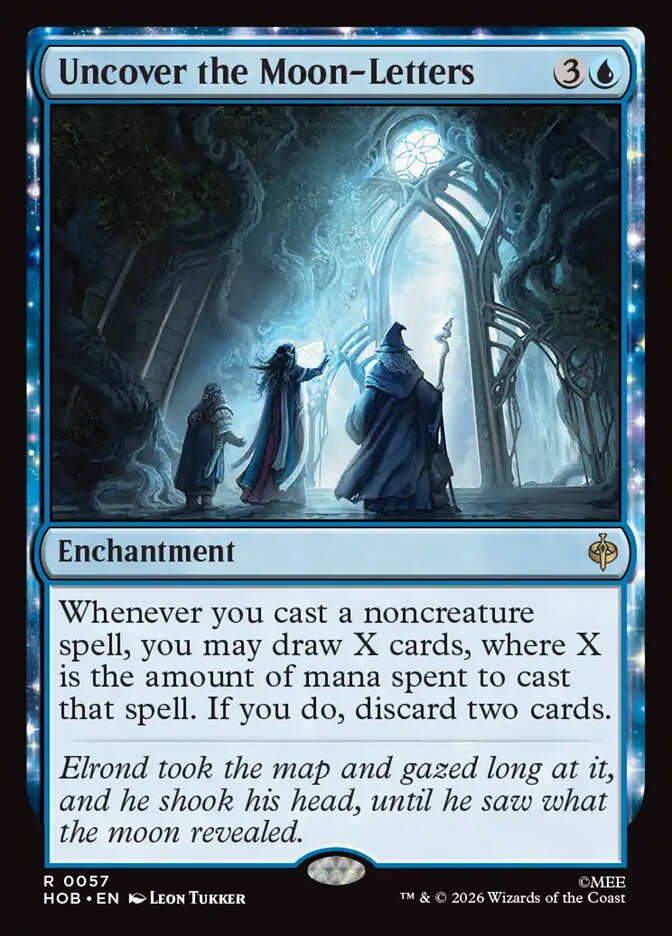 Uncover the Moon-Letters 57 (The Hobbit)  - Foil