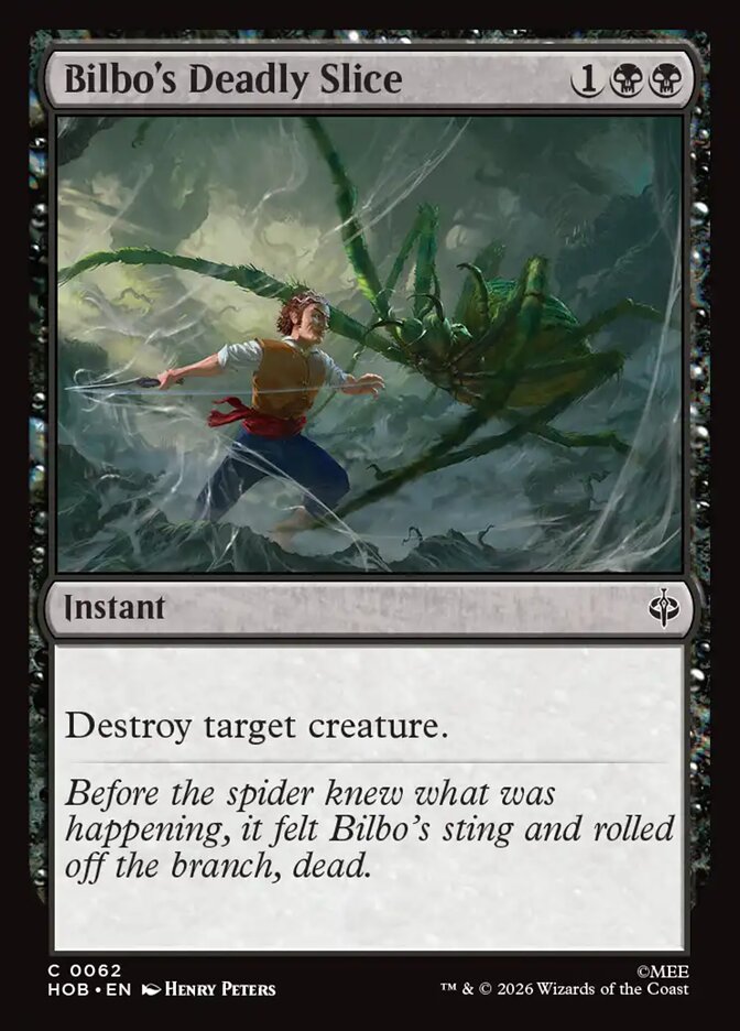 Bilbo's Deadly Slice 62 (The Hobbit)  - Foil