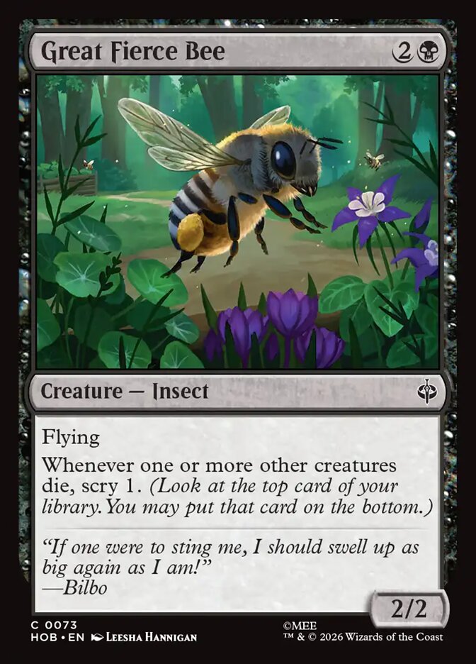 Great Fierce Bee 73 (The Hobbit)  - Foil