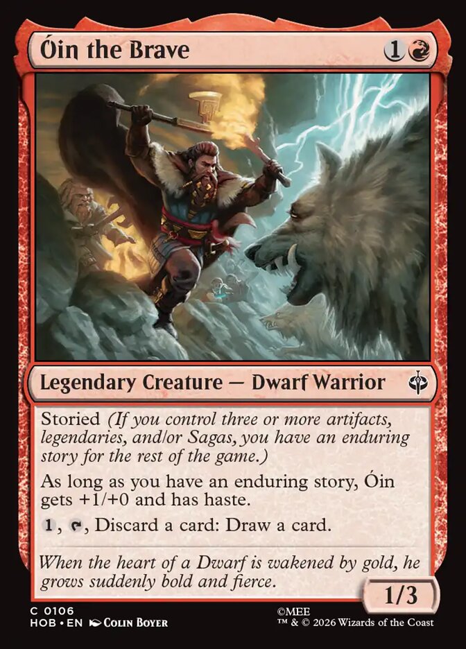 Óin the Brave 106 (The Hobbit)  - Foil