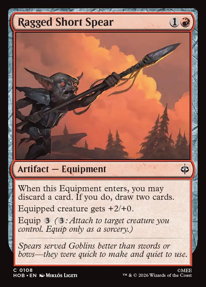 Ragged Short Spear 108 (The Hobbit) 