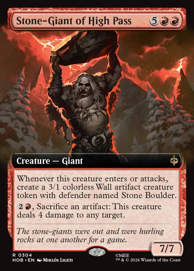 Stone-Giant of High Pass 304 (The Hobbit)  - Extended Art
