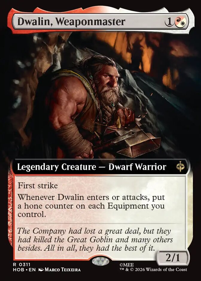 Dwalin, Weaponmaster 311 (The Hobbit)  - Extended Art