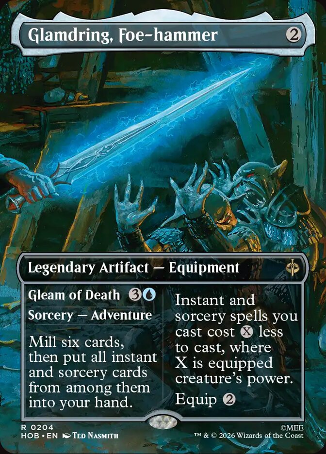 Glamdring, Foe-hammer // Gleam of Death 204 (The Hobbit)  - Foil