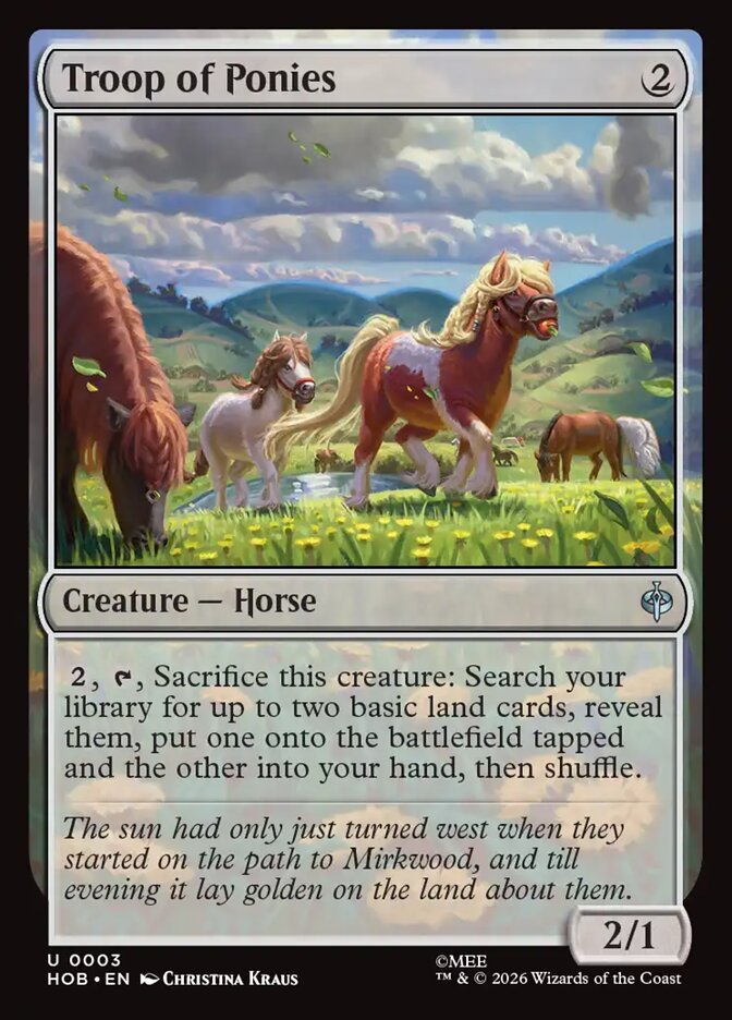 Troop of Ponies 3 (The Hobbit)  - Foil