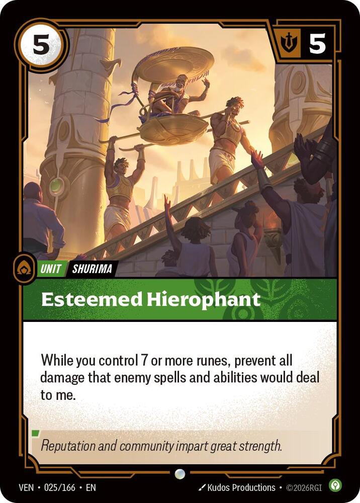 Esteemed Hierophant 025/166 (Vendetta)  - Foil