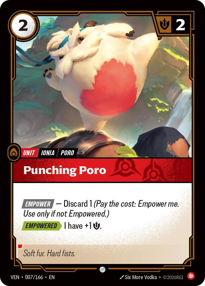 Punching Poro 007/166 (Vendetta)  - Foil