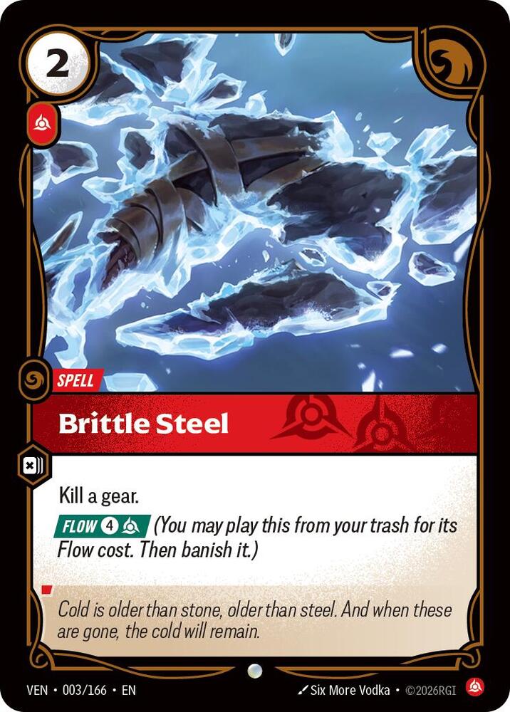 Brittle Steel 003/166 (Vendetta)  - Foil