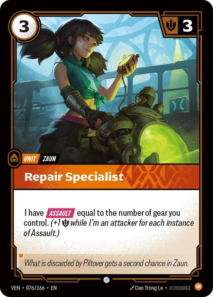 Repair Specialist 076/166 (Vendetta)  - Foil