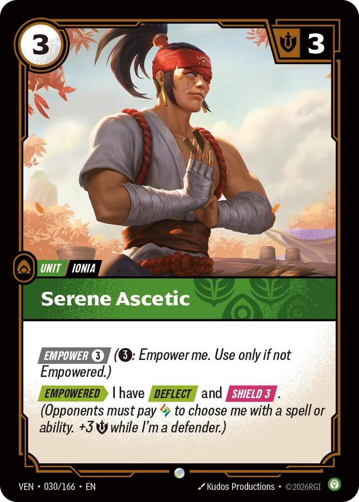 Serene Ascetic 030/166 (Vendetta)  - Foil
