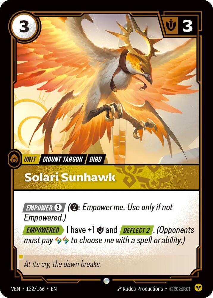 Solari Sunhawk 122/166 (Vendetta)  - Foil