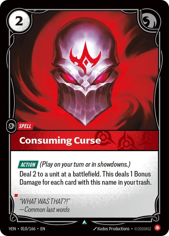 Consuming Curse 010/166 (Vendetta)  - Foil