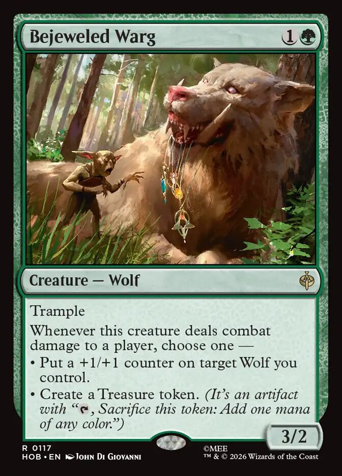 Bejeweled Warg 117 (The Hobbit)  - Foil