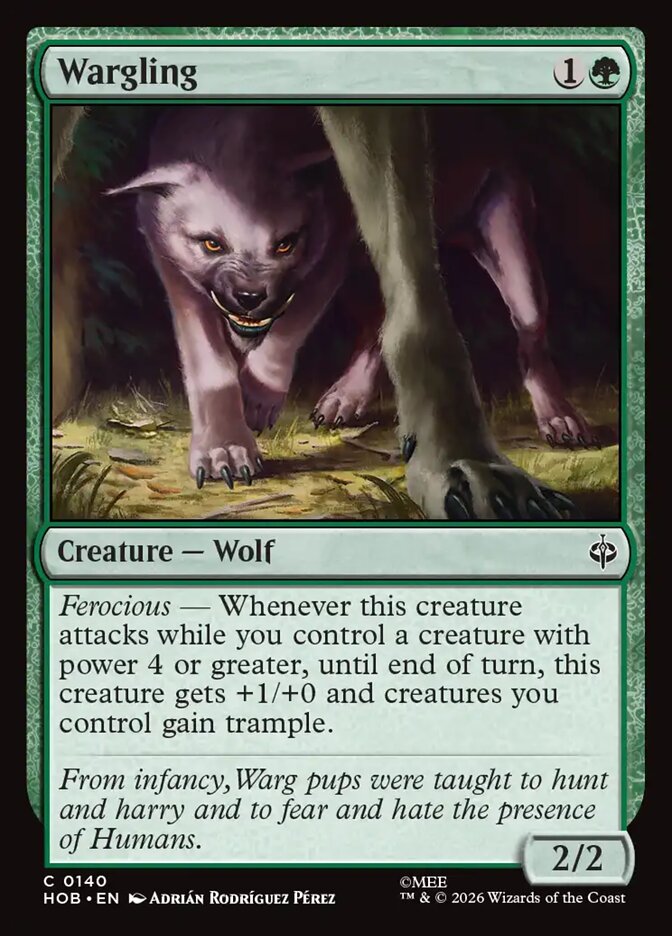 Wargling 140 (The Hobbit)  - Foil