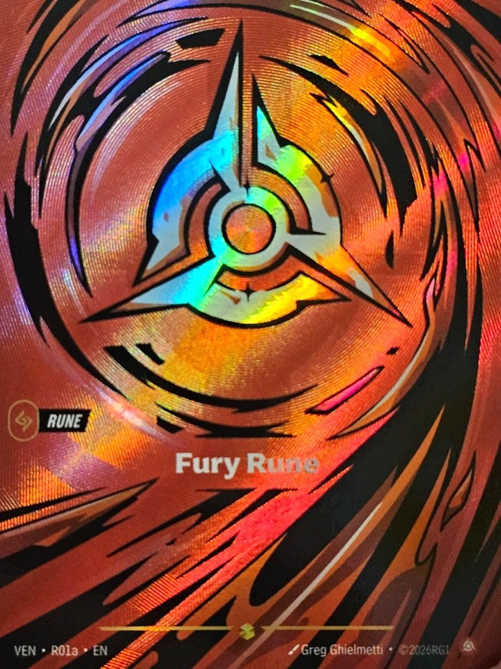 Fury Rune R01a (Vendetta)  - Foil