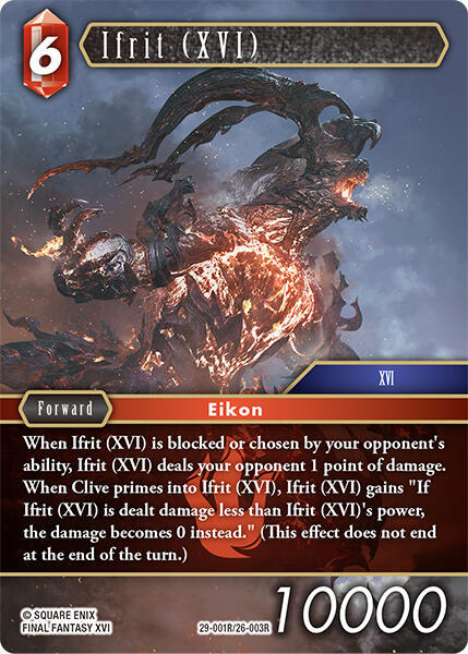 Ifrit XVI 29-001R/26-003R (Blissful Eternity)  - Foil