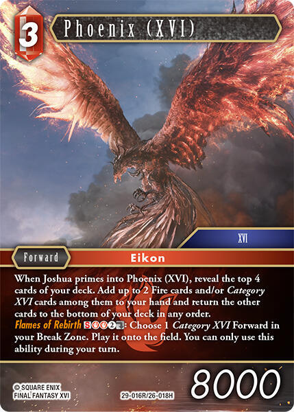 Phoenix XVI 29-016R/26-018H (Blissful Eternity)  - Foil