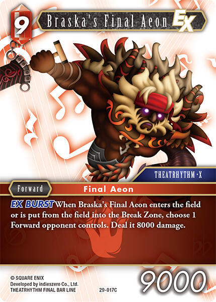 Braskas Final Aeon EX 29-017C (Blissful Eternity)  - Foil