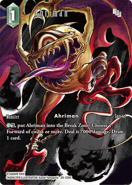 Ahriman Full Art 29-039C (Blissful Eternity)  - Foil