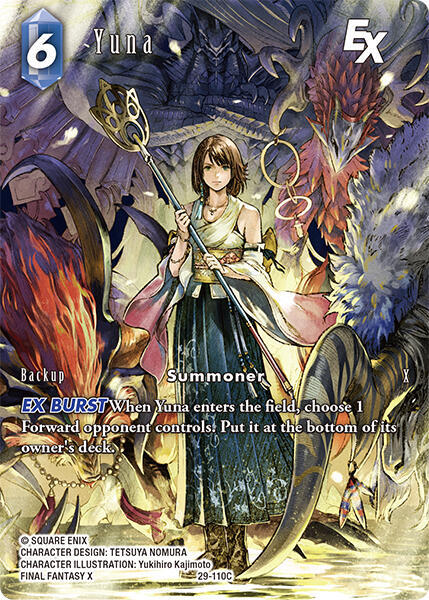 Yuna EX Full Art 29-110C (Blissful Eternity)  - Foil