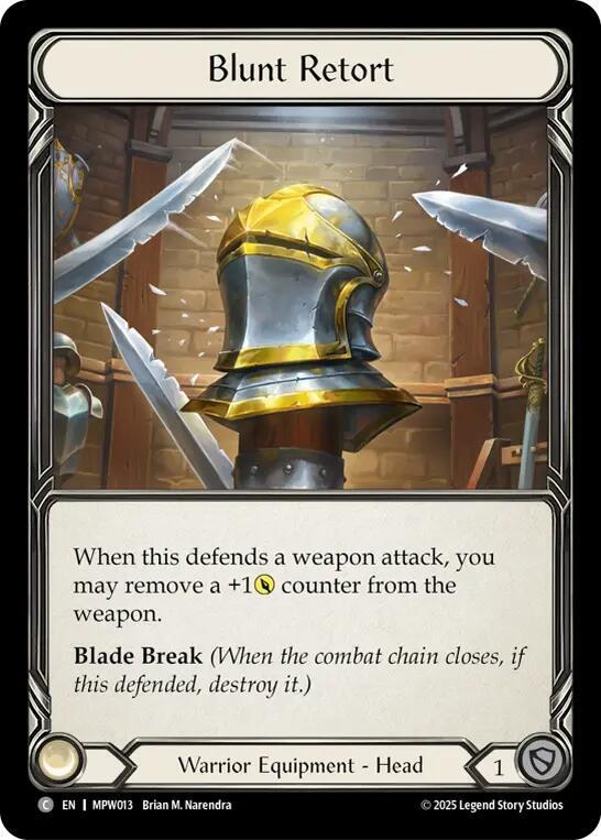 Blunt Retort MPW013 (Mastery Pack Warrior)  - Cold Foil