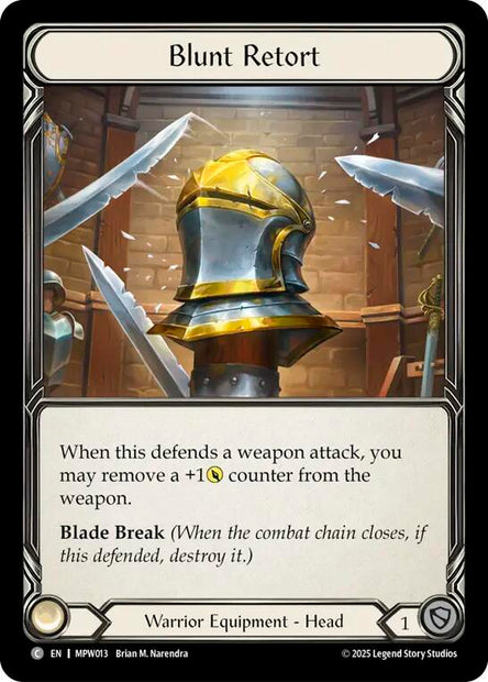 Blunt Retort MPW013 (Mastery Pack Warrior)  - Cold Foil