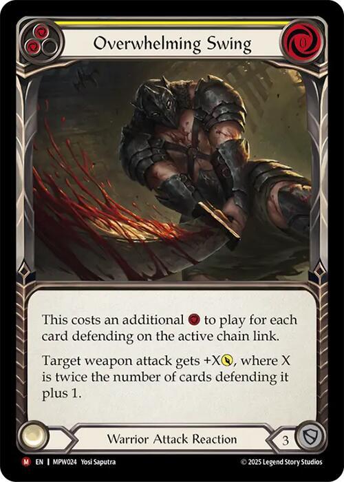 Overwhelming Swing MPW024 (Mastery Pack Warrior)  - Rainbow Foil