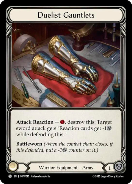 Duelist Gauntlets MPW015 (Mastery Pack Warrior)  - Cold Foil
