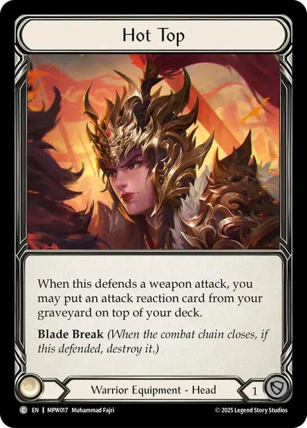 Hot Top MPW017 (Mastery Pack Warrior)  - Cold Foil