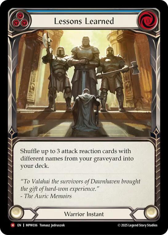 Lessons Learned Blue MPW036 (Mastery Pack Warrior) 