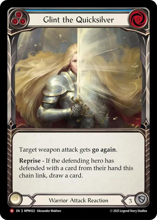 Glint the Quicksilver Blue MPW022 (Mastery Pack Warrior) 