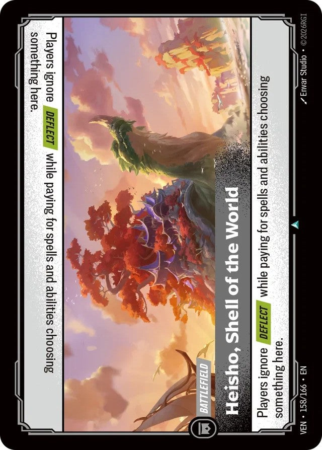 Heisho, Shell of the World 158/166 (Vendetta)  - Foil
