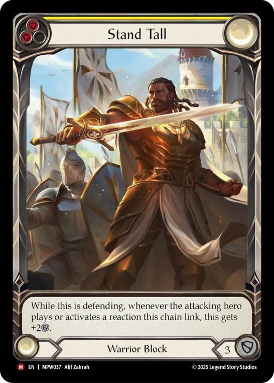 Stand Tall Extended Art MPW037 (Mastery Pack Warrior)  - Rainbow Foil