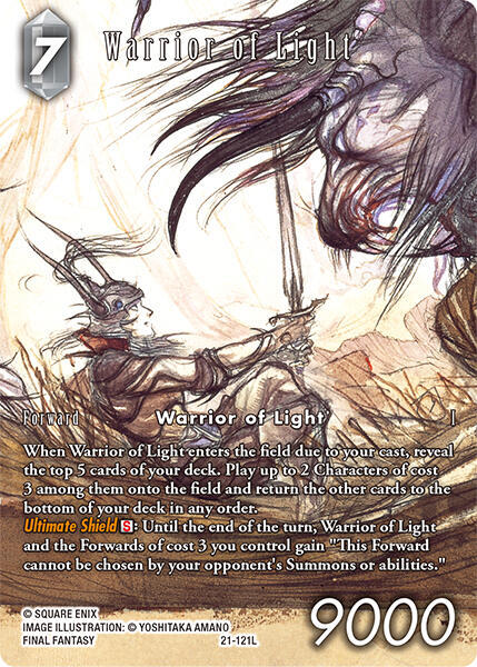 Warrior of Light Full Art 21-121L (Blissful Eternity)  - Foil