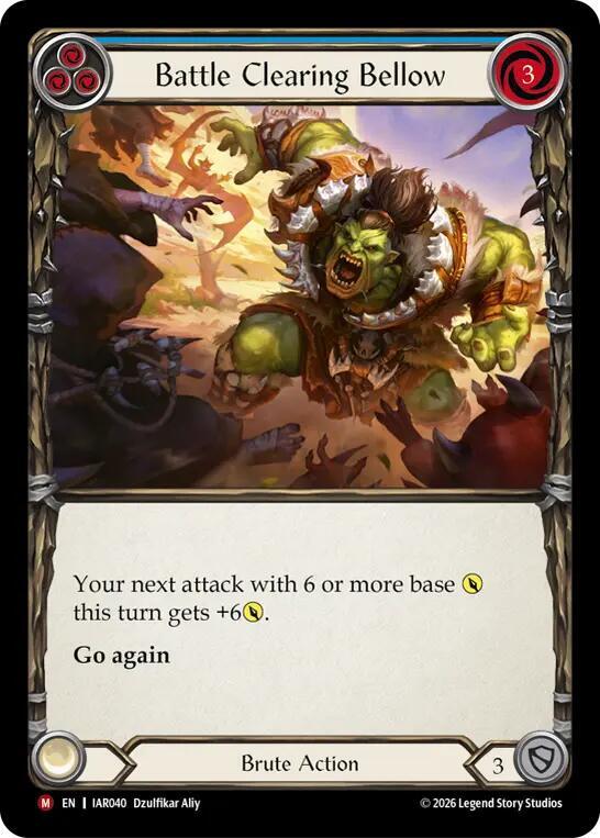 Battle Clearing Bellow IAR040 (Usurp the Shadow Throne) 