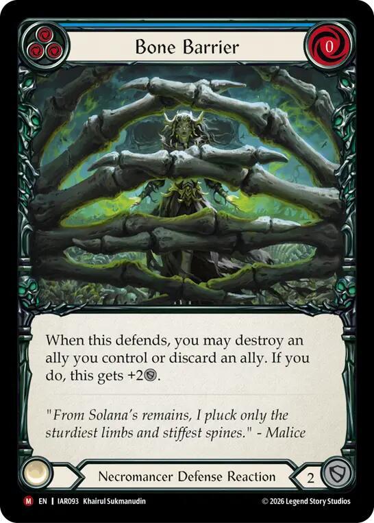 Bone Barrier IAR093 (Usurp the Shadow Throne) 